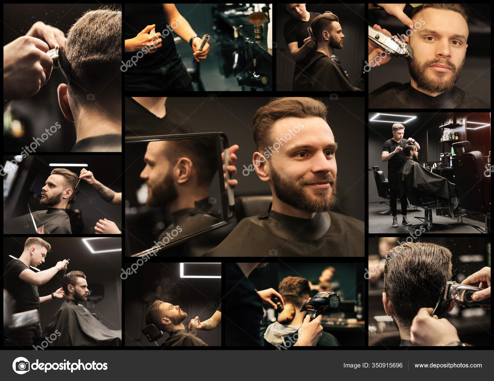 Hairdresser Making Hairstyle His Client Man Barbershop Stock Photo by ©saragolfart@ 350915696 Hairdresser Making Hairstyle His Client Man Barbershop Stock Photo by ©saragolfart@ 350915696