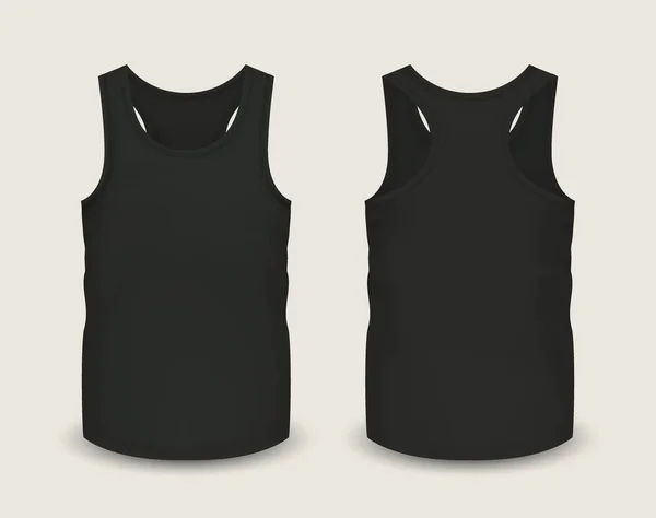 Blank singlet template - front and back — Stock Vector © nikolae #24787569