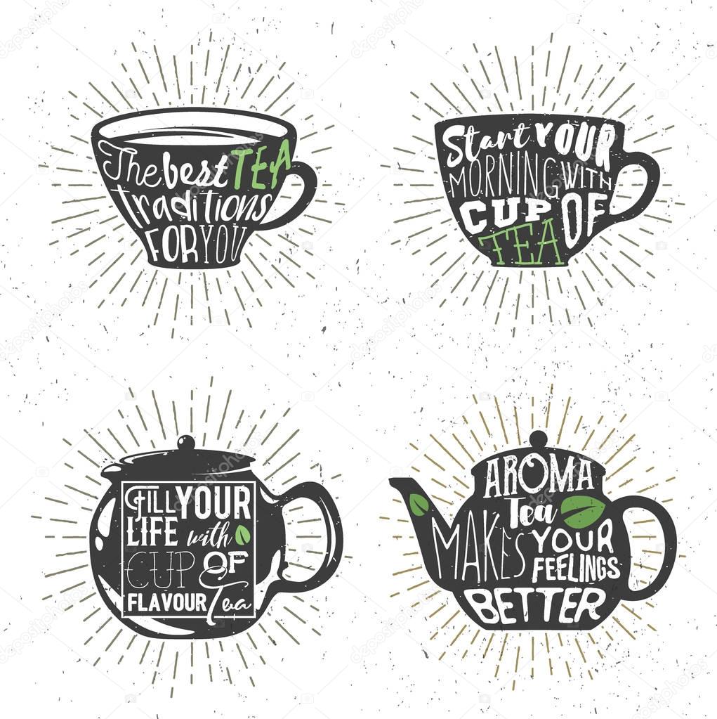 Imágenes: siluetas de teteras para imprimir  Conjunto de 