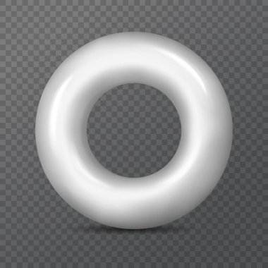 Torus veya Saydam arka plan üzerinde 3d lifebuoy