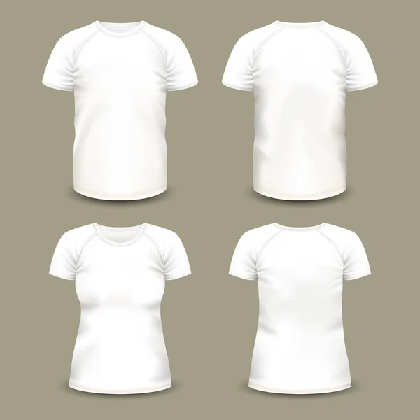 Conjunto de camisetas deportivas aisladas — Vector de stock