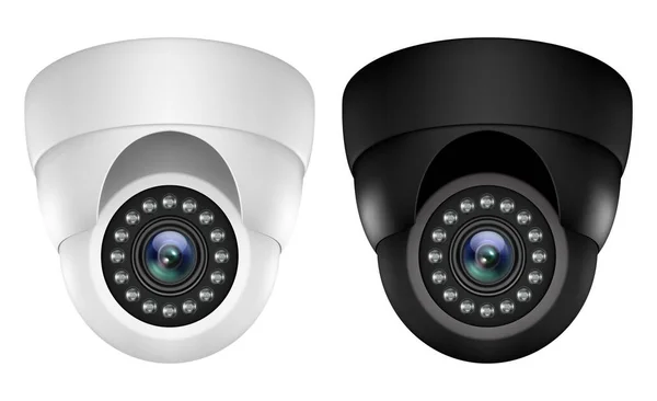 Vigilância de segurança realista da câmera de vídeo IP 3D — Vetor de Stock