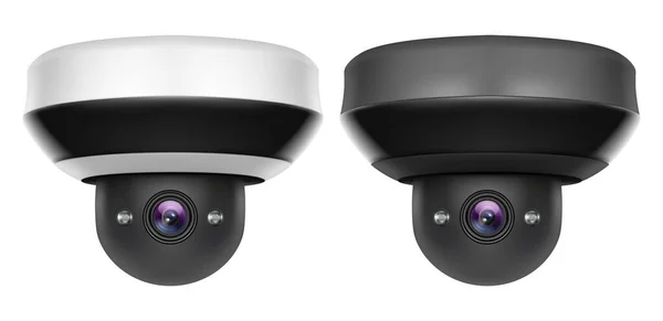 Realistische digitale webcam, 3D beveiligingscamera 's — Stockvector