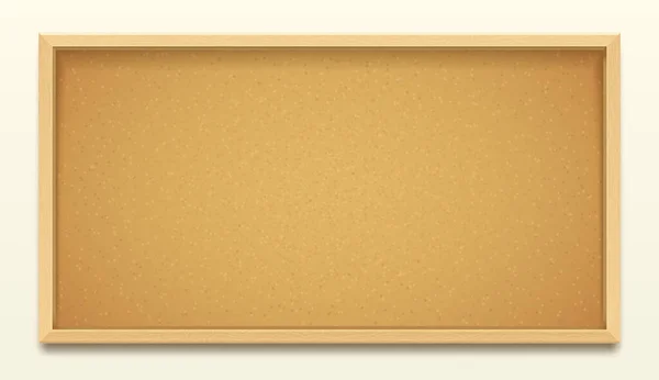 Cork board in wood frame background, vector realistic corkboard or noticeboard for pin or thumbtack memo. Office cork board or school message pinboard for bulletin notes and task posts