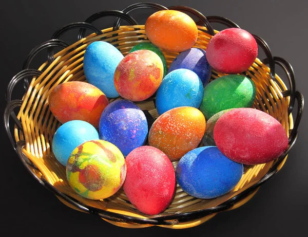Beautiful colorful easter eggs ready — Stock Photo, Image