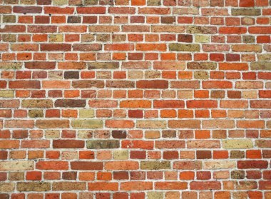 Eski bir ev Retro kırmızı tuğla duvar