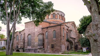Istanbul, Turkey - June 23, 2015: The Hagia Irene Orthodox Church. These landmarks are preserved Byzantine Temples in Istanbul, Turkey. clipart