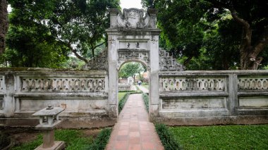 Tarihi Konfüçyüs Tapınağı, edebiyat, Hanoi, Vietnam Merkezi tapınak ziyaret