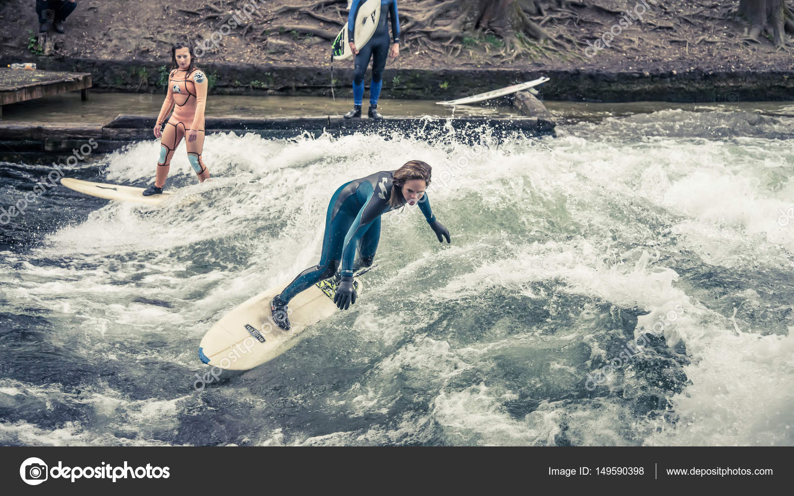 Surfing In Munich At Englischer Garten Is Dangerous But Possible