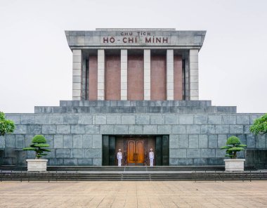 Ho Chi Minh Mausoleum Hanoi, Vietnam için Ba Dinh Meydanın merkezinde