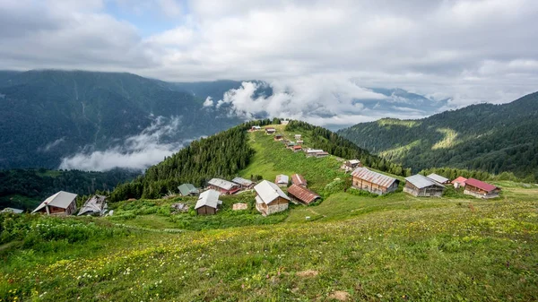 Pokut Yaylası Karadeniz karadeniz, Rize, Türkiye içinde panoramik manzaralı — Stok fotoğraf