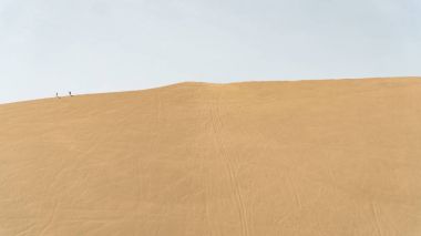 Huacachina çöl ve dunes kum Ica bölgesinde, Peru.