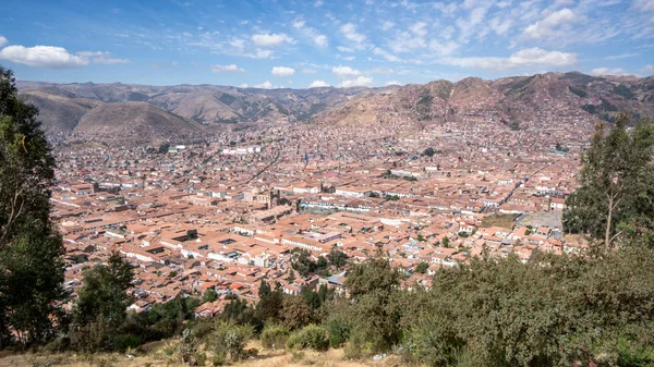 Cusco stad op de Adean Moutain - Peru — Stockfoto