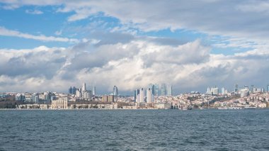 Istanbul Türkiye'de boğaz panoramik cityscape