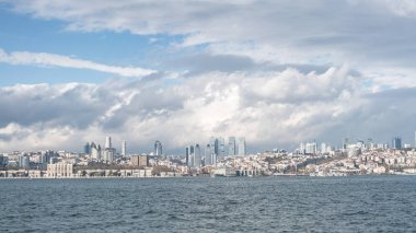 Istanbul Türkiye'de boğaz panoramik cityscape