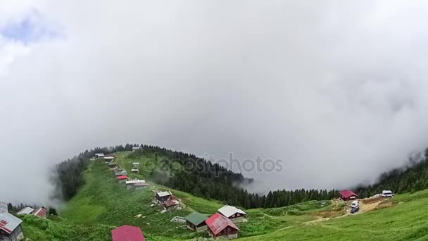 Rize Turkey July 2017 Panoramic Timelapse View Pokut Plateau Blacksea — Stok Video