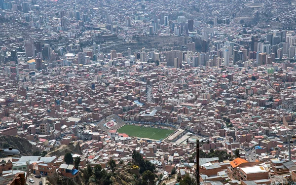 Viev stadium is Estadio Libertador Simon Bolivar in La Paz, Bolivia — Stock Photo, Image