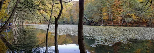 Parque Nacional de Yedigoller, Bolu - Paisaje de otoño en siete lagos — Foto de Stock