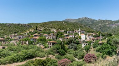Aydın şehir tarihi Doğanbey Köyü panoramik sahne