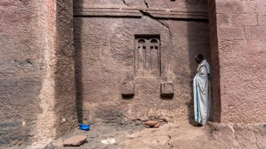 Bir eski Kaya kiliseleri üzerinden Lalibela tanımlanamayan Hacı