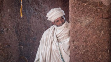 Bir eski Kaya kiliseleri üzerinden Lalibela tanımlanamayan Hacı