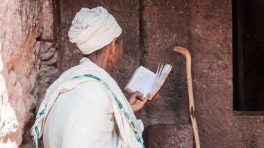Bir eski Kaya kiliseleri üzerinden Lalibela tanımlanamayan Hacı