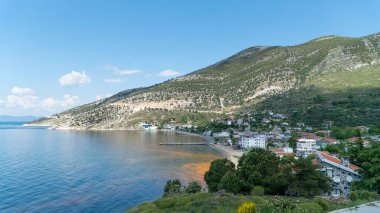 Marmara adası manzaralı bir köy, Marmara denizi, Türkiye