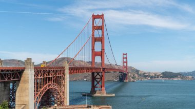 Güneşli bir yaz gününde Golden Gate Köprüsü, San Francisco, Usa