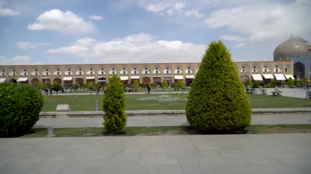 Isfahan Iran Maj 2019 Turyści Irańczycy Isfahan Naqsh Jahan Square — Wideo stockowe