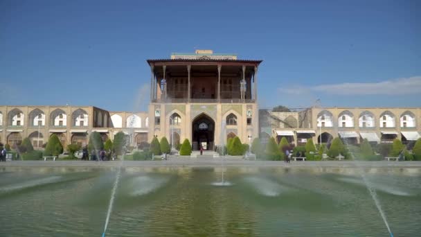 Isfahan Írán Květen 2019 Palác Aali Qapu Náměstí Isfahan Naqsh — Stock video