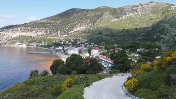 Marmara Adası Türkiye Ağustos 2019 Marmara Adası Manzaralı Bir Köy — Stok video