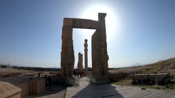 Persapolis Iran May 2019 Ruins Historical City Persapolis Shiraz — Stock Video