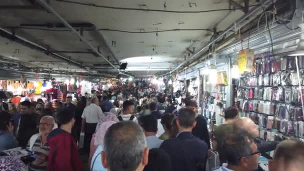 Istambul Turquia Outubro 2019 Pessoas Que Fazem Compras Subúrbio Eminonu — Vídeo de Stock