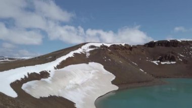 Heder Myvatn jeotermal alanı, İzlanda yakınlarındaki Askja caldera 'da Viti krateri jeotermal gölü ve Oskjuvatn Gölü