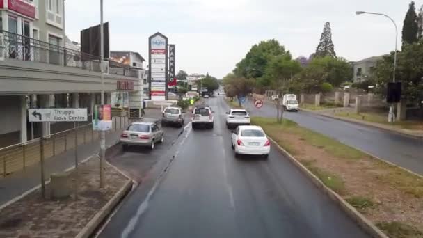 Johannesburg Südafrika Oktober 2019 Johannesburger Stadtstraßen Mit Autos Und Stadtbild — Stockvideo