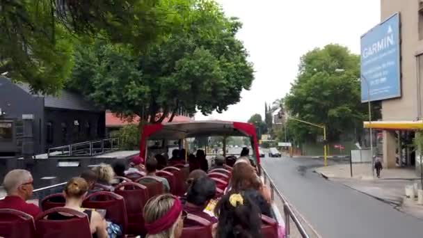 Johannesburg Afrique Sud Octobre 2019 Hop Hop Tourist Tour Bus — Video