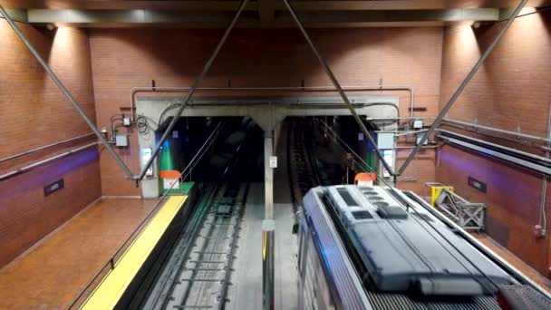 San Francisco California Usa August 2019 Top View Muni Subway — Stockvideo