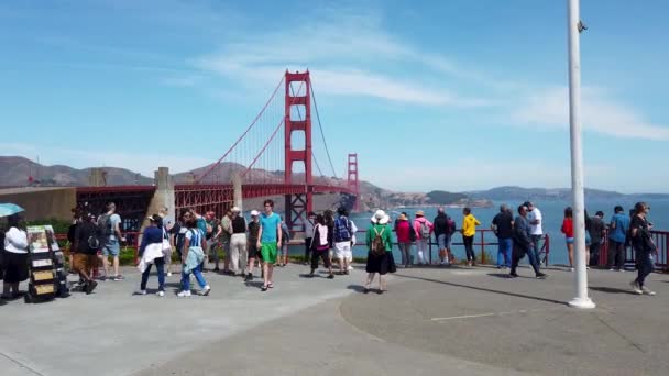 São Francisco Califórnia Eua Agosto 2019 Golden Gate Bridge Com — Vídeo de Stock