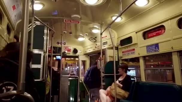 San Francisco California Agosto 2019 Caducidad Del Autobús Transporte Público — Vídeo de stock