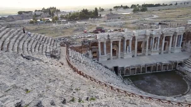 Ντενιζλί Τουρκία Οκτώβριος 2019 Αμφιθεατρικά Ερείπια Της Αρχαίας Πόλης Της — Αρχείο Βίντεο