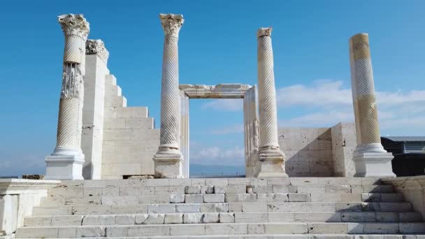 Denizli Türkiye Ekim 2019 Pamukkale Denizli Türkiye Deki Antik Laodikeia — Stok video