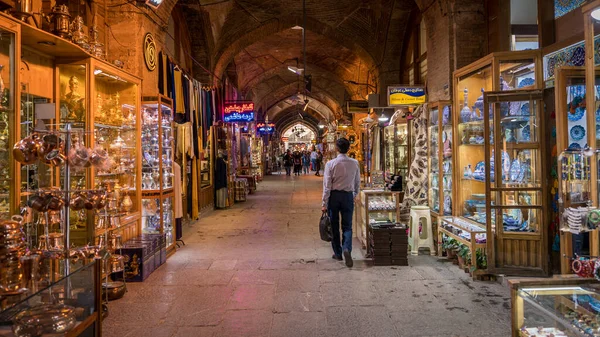 Isfahan Irán 2019 Május Isfahan Bazárja Más Néven Bazar Bozorg — Stock Fotó