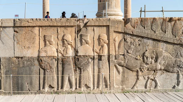 伊朗波斯波利斯 2019年5月 波斯帝国首都波斯波利斯的废墟被亚历山大大帝摧毁 伊朗设拉子的历史名城波斯波利斯 — 图库照片