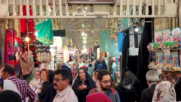 Isfahan Ιράν Μάιος 2019 Μεγάλο Παζάρι Του Ισπαχάν Γνωστό Και — Αρχείο Βίντεο