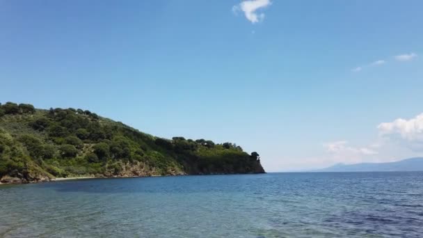 Wyspa Marmara Balikesir Turcja Sierpień 2019 Panoramiczny Widok Wybrzeże Wyspy — Wideo stockowe