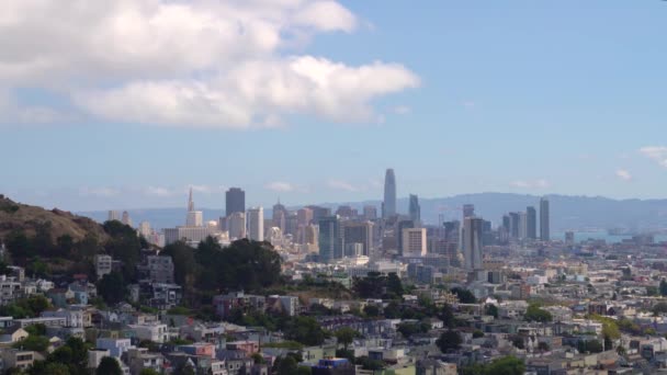 San Francisco Kalifornia Usa 2019 Augusztus San Francisco Belvárosa Felhőkarcolós — Stock videók