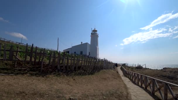 Najbardziej Wysunięty Północ Punkt Turcji Inceburun Widokiem Morze Czarne Karadeniz — Wideo stockowe