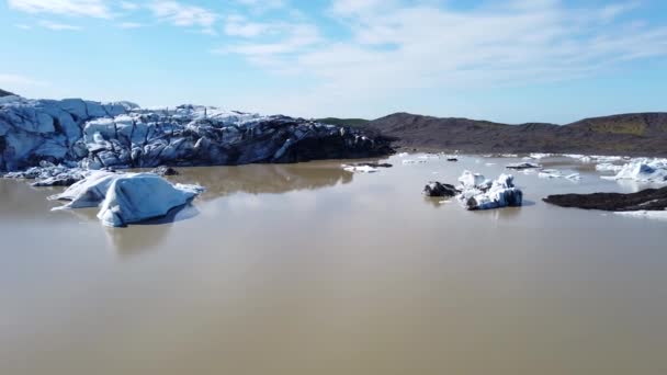 Gletscher Von Hvannadalshnukur Südisland Europa — Stockvideo