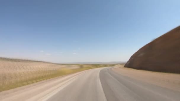 Yazd Irán Mayo 2019 Vídeo Hiperlapso Del Tráfico Automóviles Carretera — Vídeo de stock