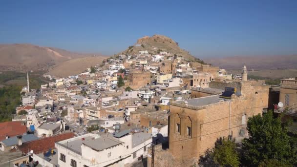 Savur Mardin Turki Januari 2020 Kota Savur Dengan Rumah Batu — Stok Video